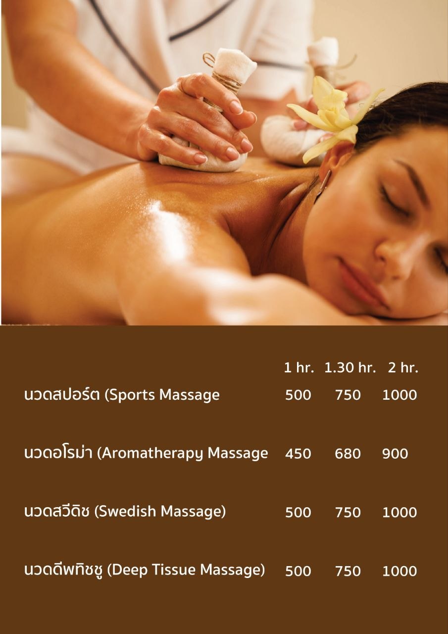Kanya Massage Thai and English specials menu with sports aromatherapy Swedish and deep tissue prices